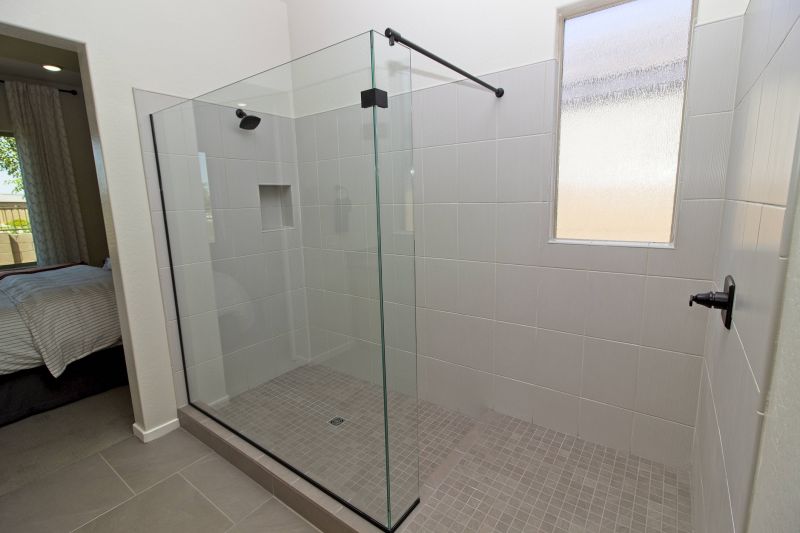 Corner Walk-in Shower with Glass Walls